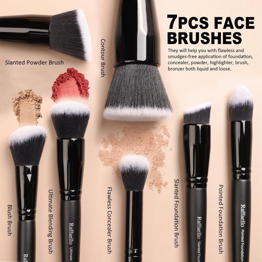 Raffaello eye brushes offer professional-grade blending and precise eye makeup application.