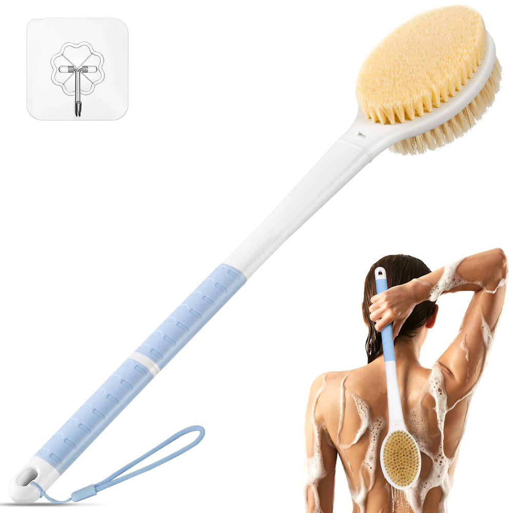 Rafow cepillo de espalda con mango largo para duchas y alcance cómodo