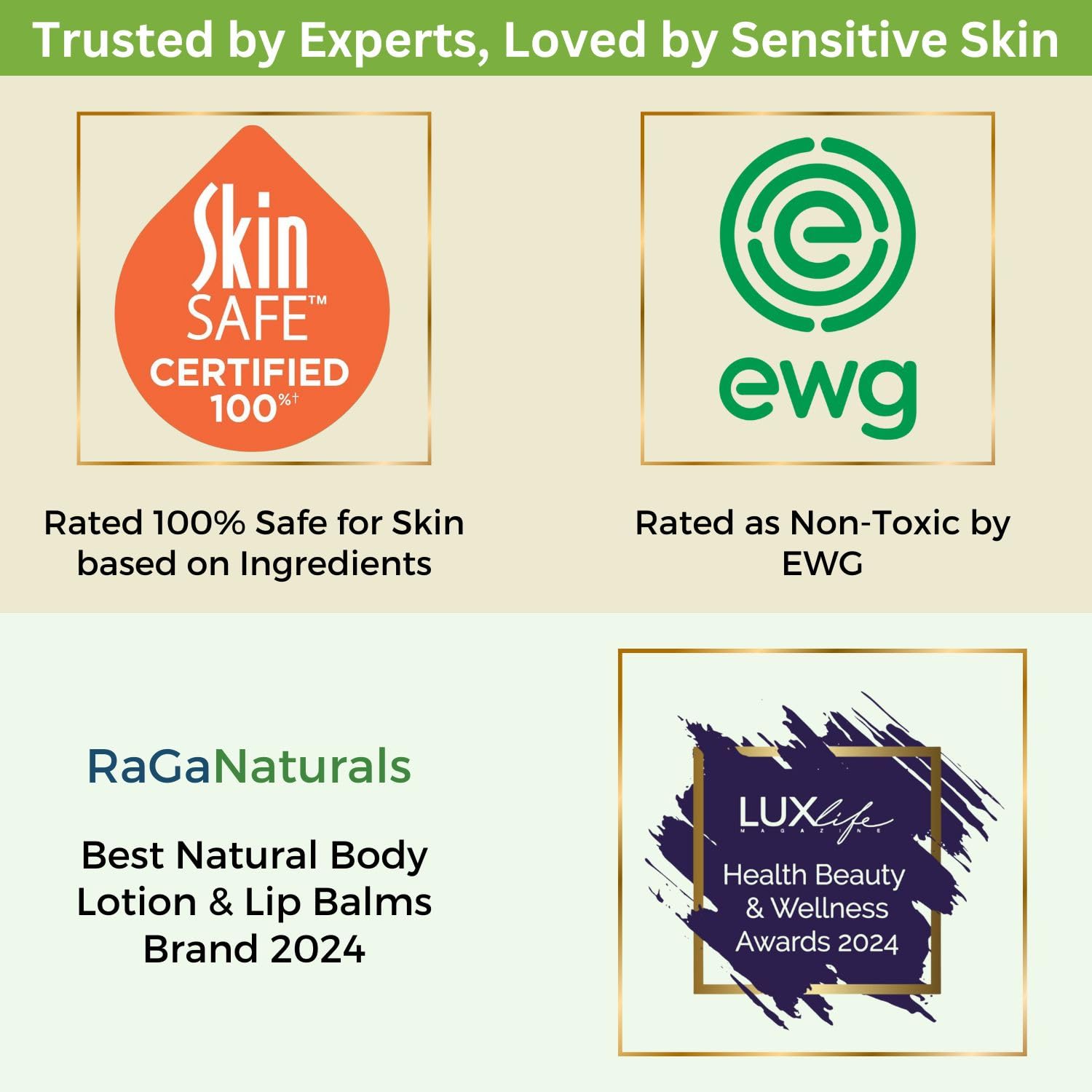 RaGaNaturals family-friendly lotion suitable for adults and kids