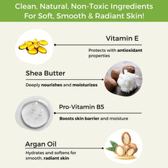 RaGaNaturals unscented lotion with creamy texture for easy body and hand moisture