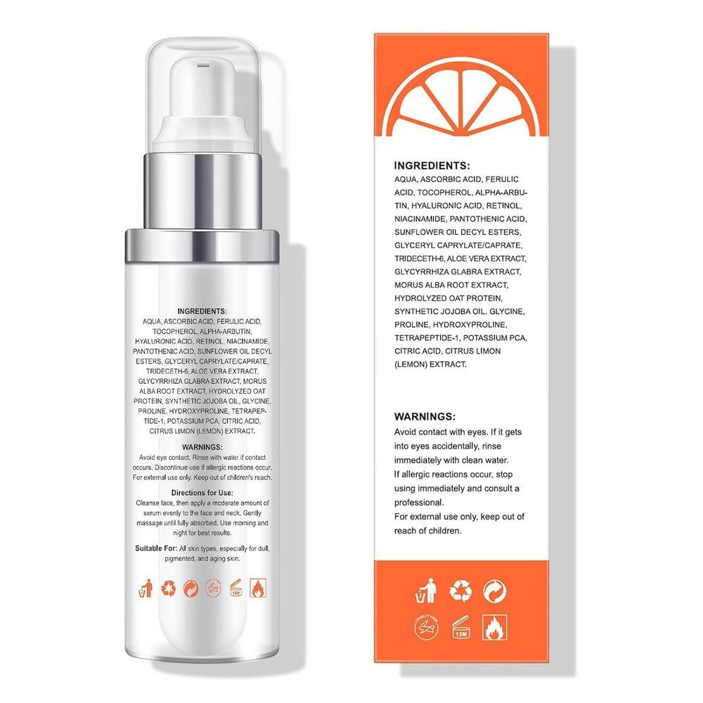 Ragkun Serum Vitamina C cuidado facial para piel más firme y radiante.