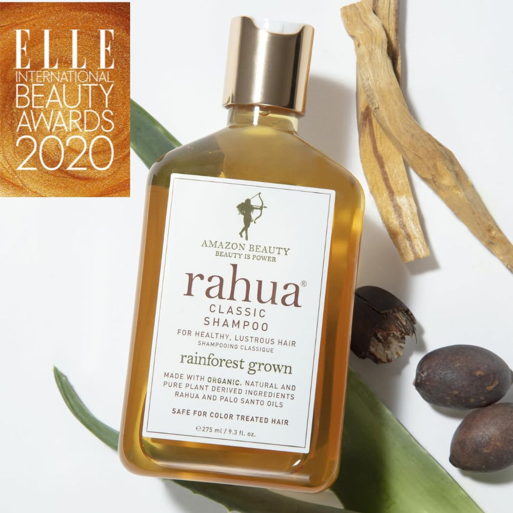 Aloe vera and natural extracts soothe the scalp during washing with Rahua.