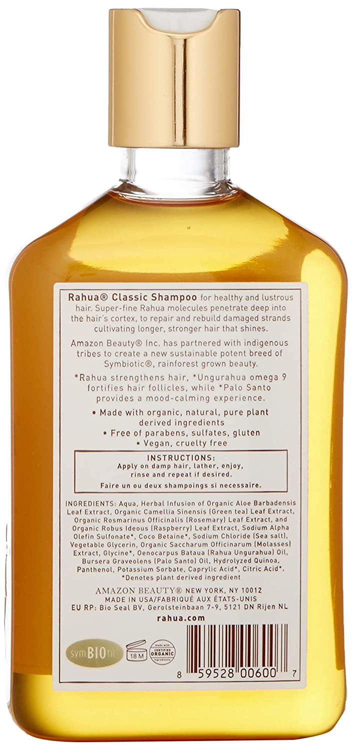 Color-safe Rahua Classic Shampoo suitable for color-treated hair care routines.