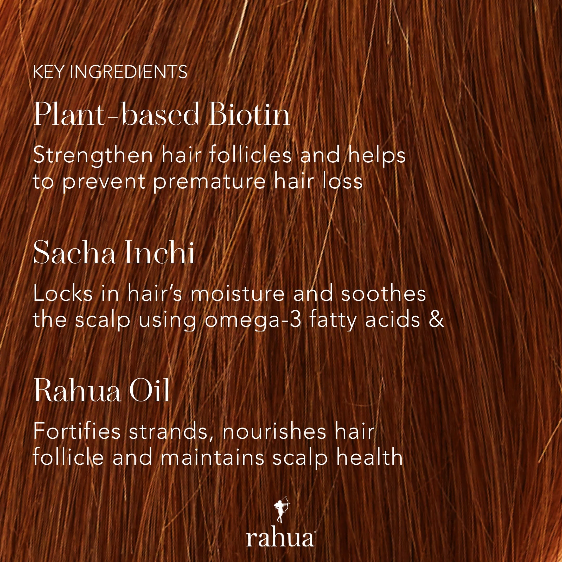 Rahua Enchanted Island Shampoo guava coconut scent evokes tropical refreshment.