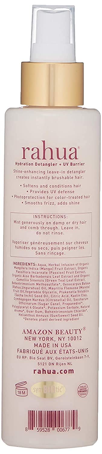 Rahua Humidity Frizz Control mist tames flyaways in humidity.
