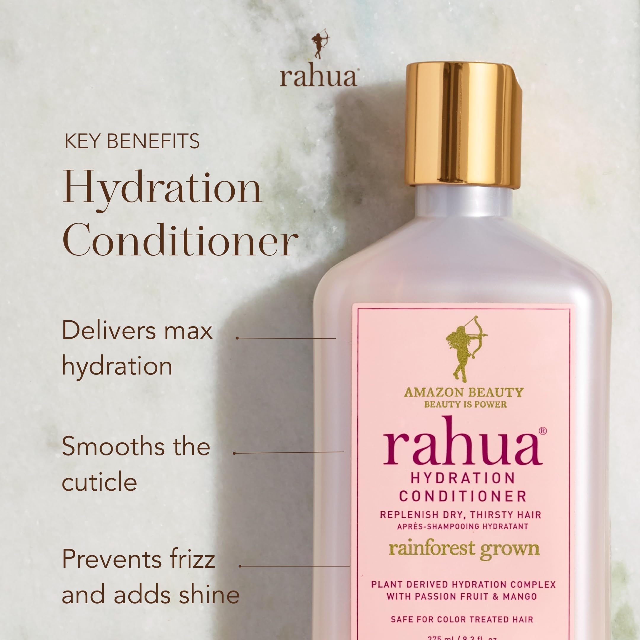 Ingredients table view for Rahua Hydration Conditioner with plant oils.