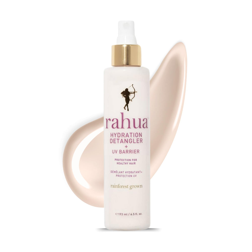 Rahua Hydration Detangler Spray bottle for easy detangling and added shine.