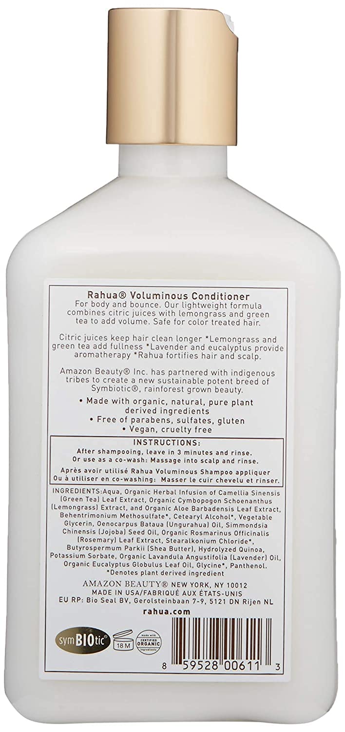 Color-safe Rahua Voluminous Conditioner formula suitable for color-treated hair