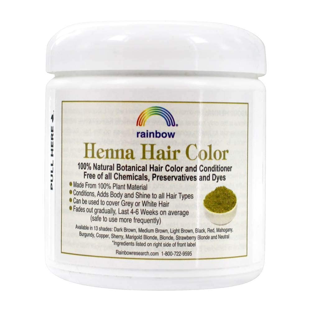 Rainbow Research Henna Hair Color Persian Black Deep Ebony ready to apply on hair