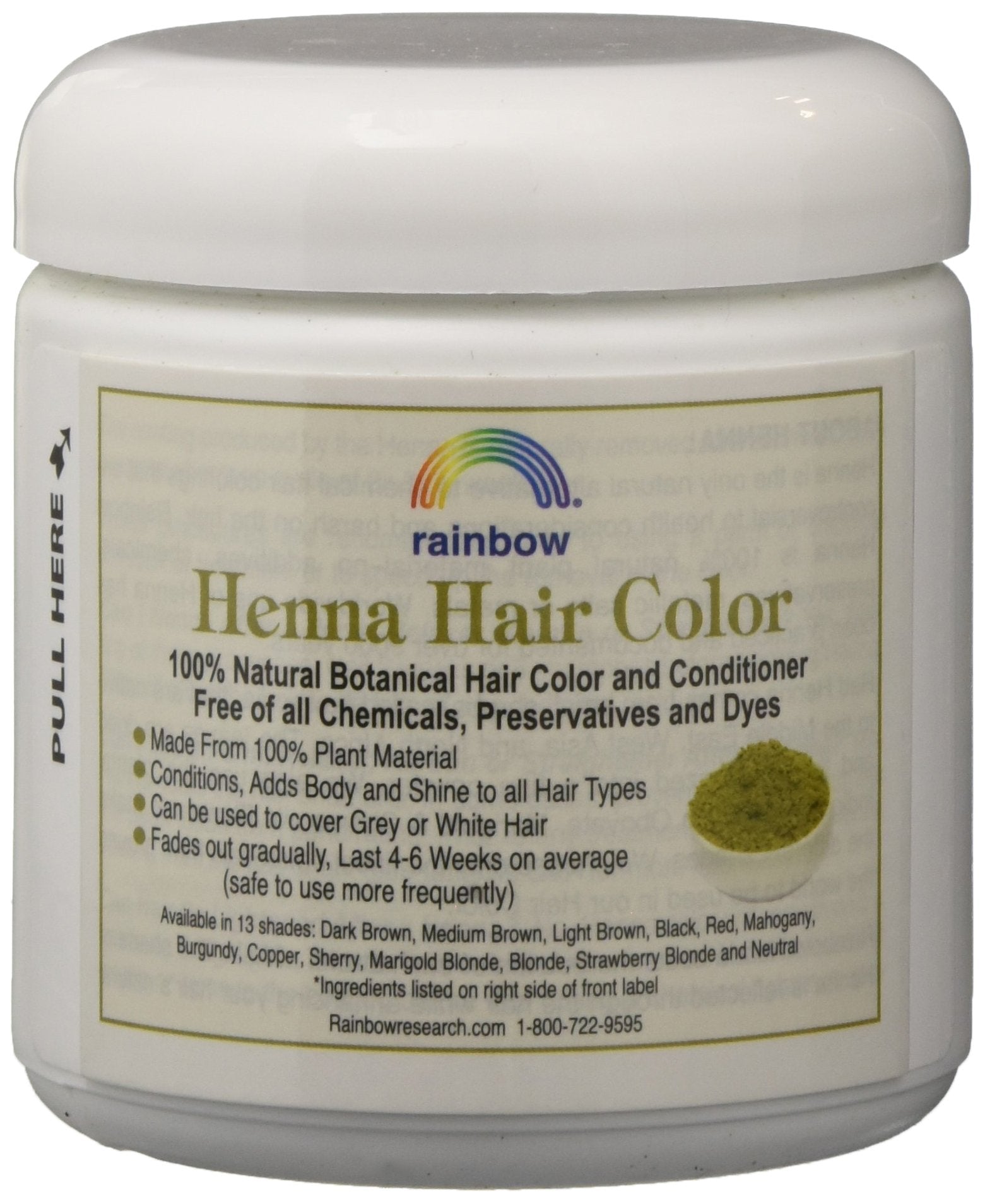 Rainbow Henna Persian Dark Brown hair color pack, convenient two-pack for home touch-ups.