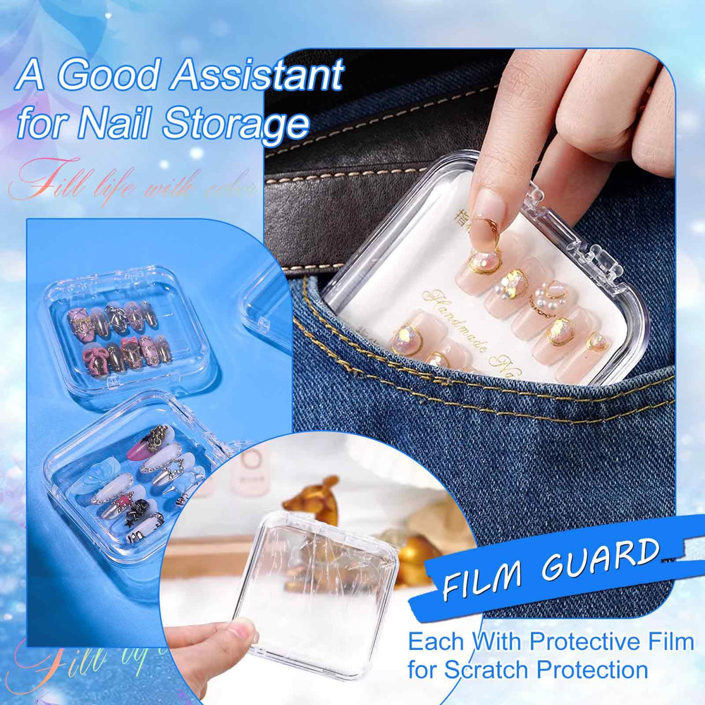 Raisetip portable gift-ready storage box with adhesive tape