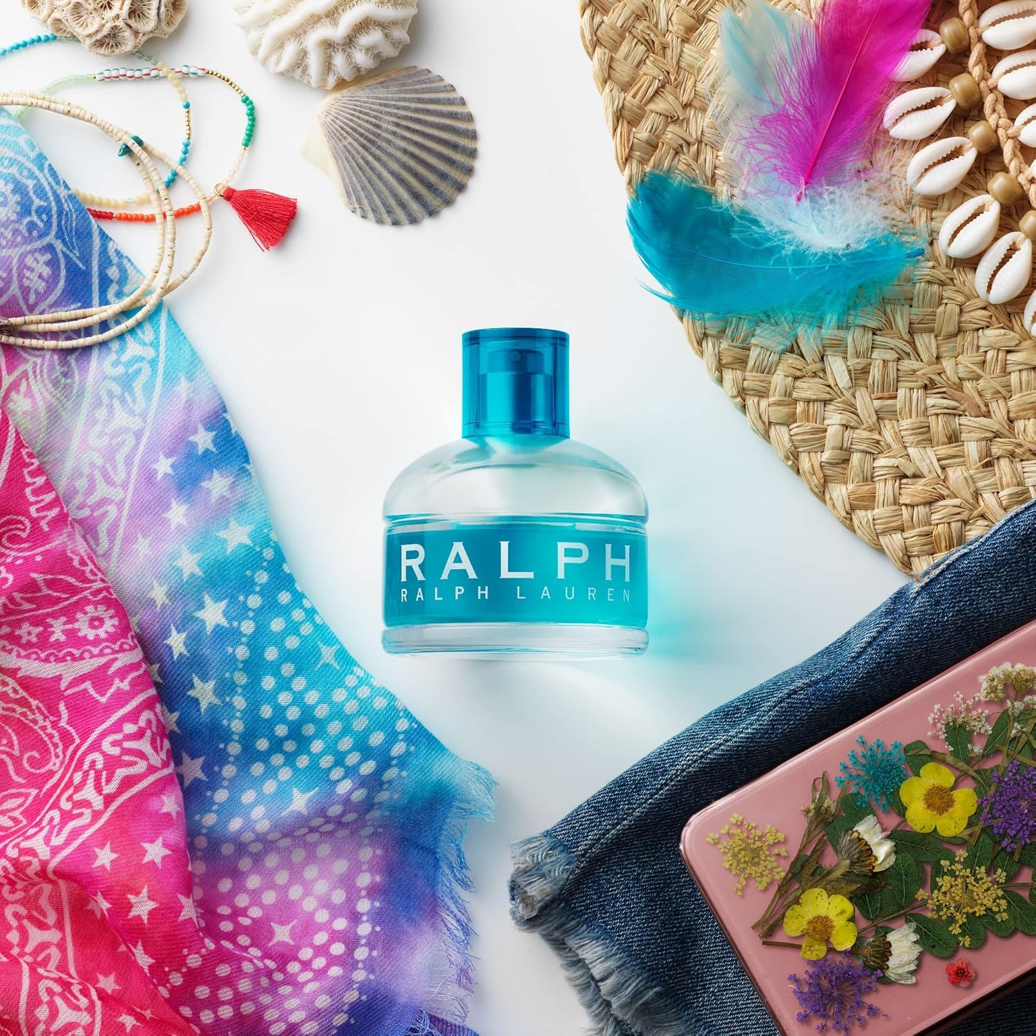 Ralph Lauren Fragrances clear glass bottle highlights premium design