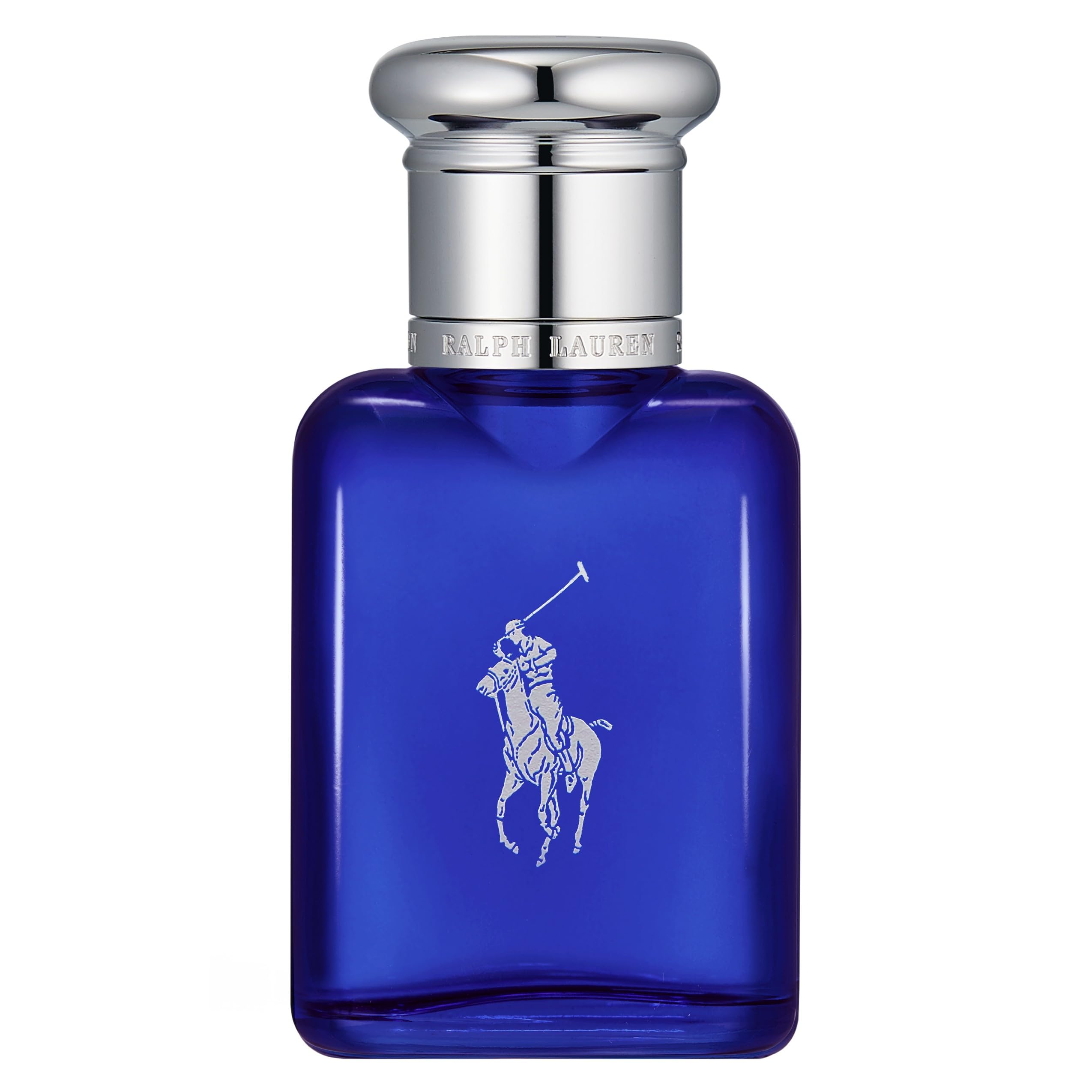 Ralph Lauren Polo Blue EDT bottle front displays crisp, refreshing notes for daily wear.