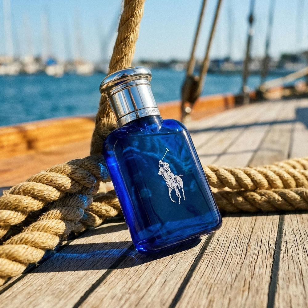 Ralph Lauren Polo Blue EDT packaging box, ready for gifting and travel.