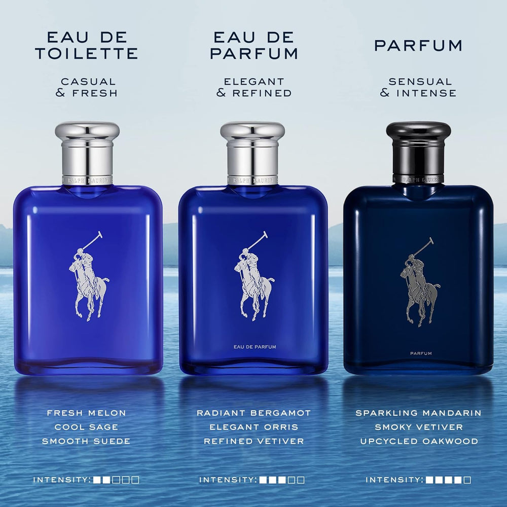 Ralph Lauren Polo Blue EDT spray nozzle detail supports easy application.