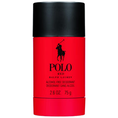 Ralph Lauren Polo Red deodorant stick with a woody, spicy profile for daily freshness.
