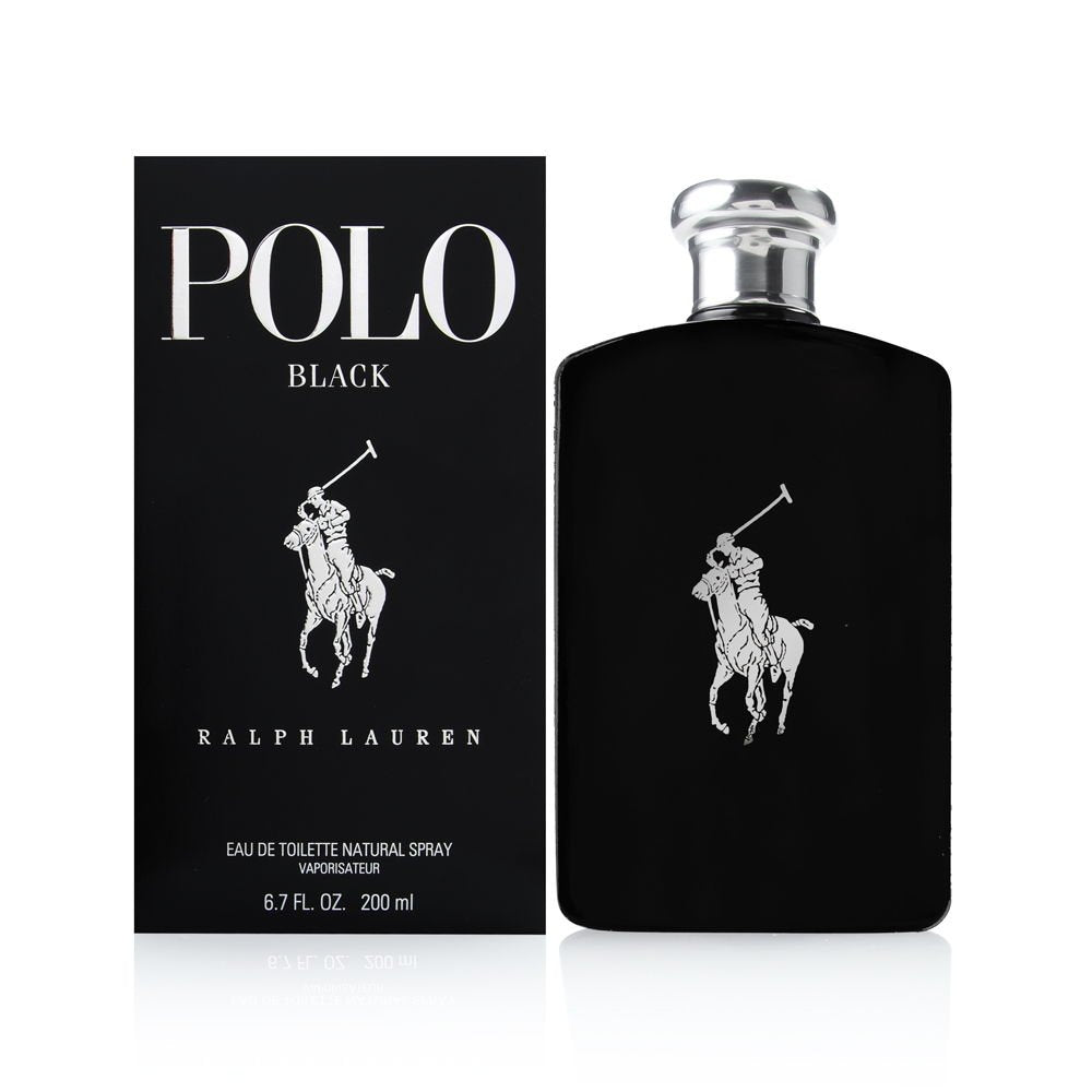 Ralph Lauren Polo Black bottle cap close-up, highlighting premium design and bold masculine presence.
