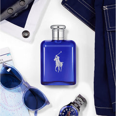 Ralph Lauren Polo Blue bottle with pony symbol evokes seaside ease