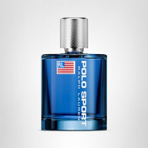 Ralph Lauren Polo Sport bottle in a fitness-inspired setting promoting active fragrance