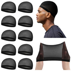 Ramede stockings wave cap 10-pack black — breathable cap for comfortable daily wear.