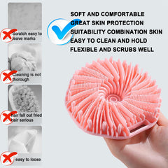 RamPula ergonomic non-slip grip scrubber for secure shower use