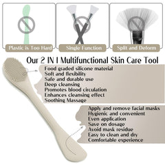 RamPula jar scoop end mask applicator for easy product transfer.