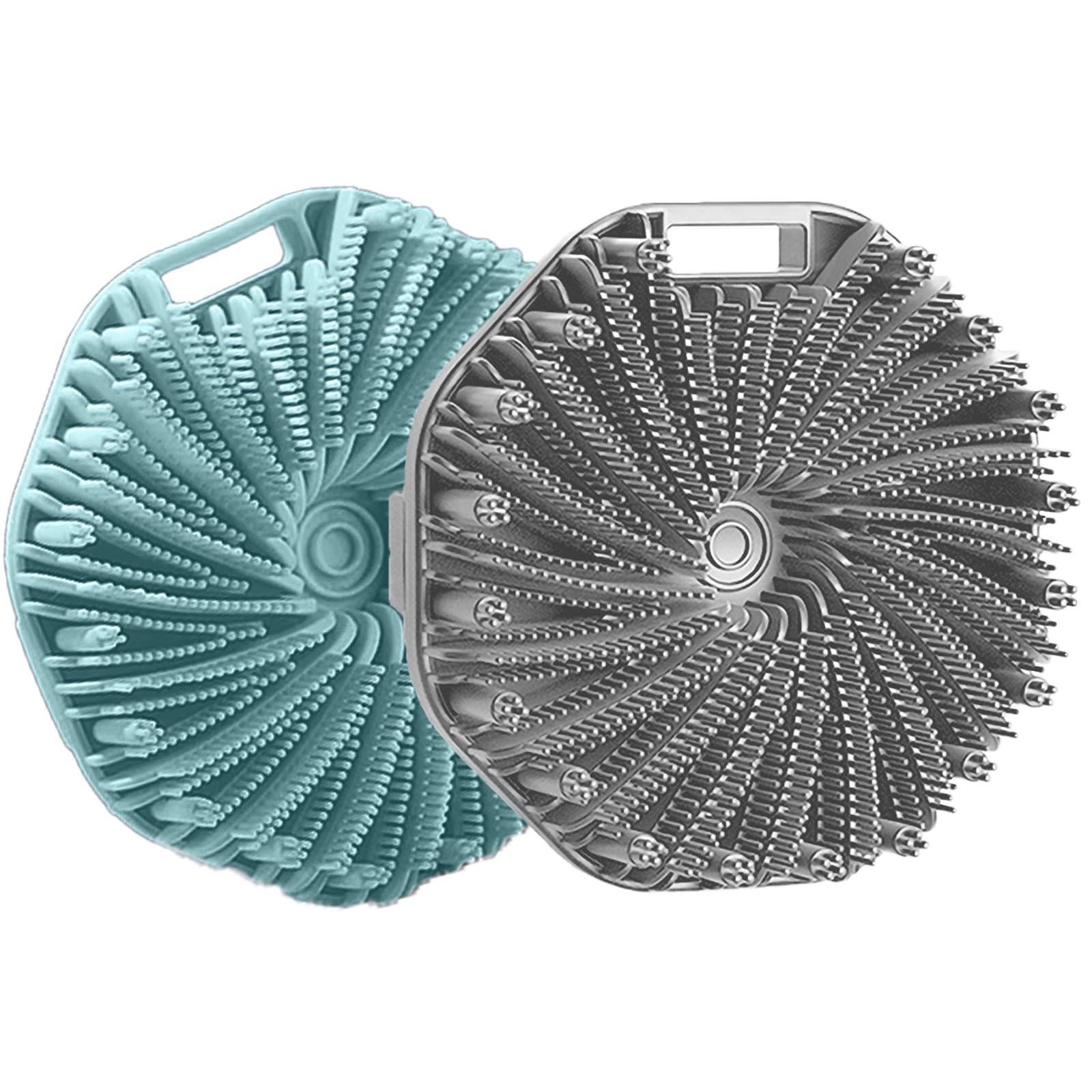 RamPula silicone body scrubber with ergonomic strap promotes secure grip and spa like cleanse