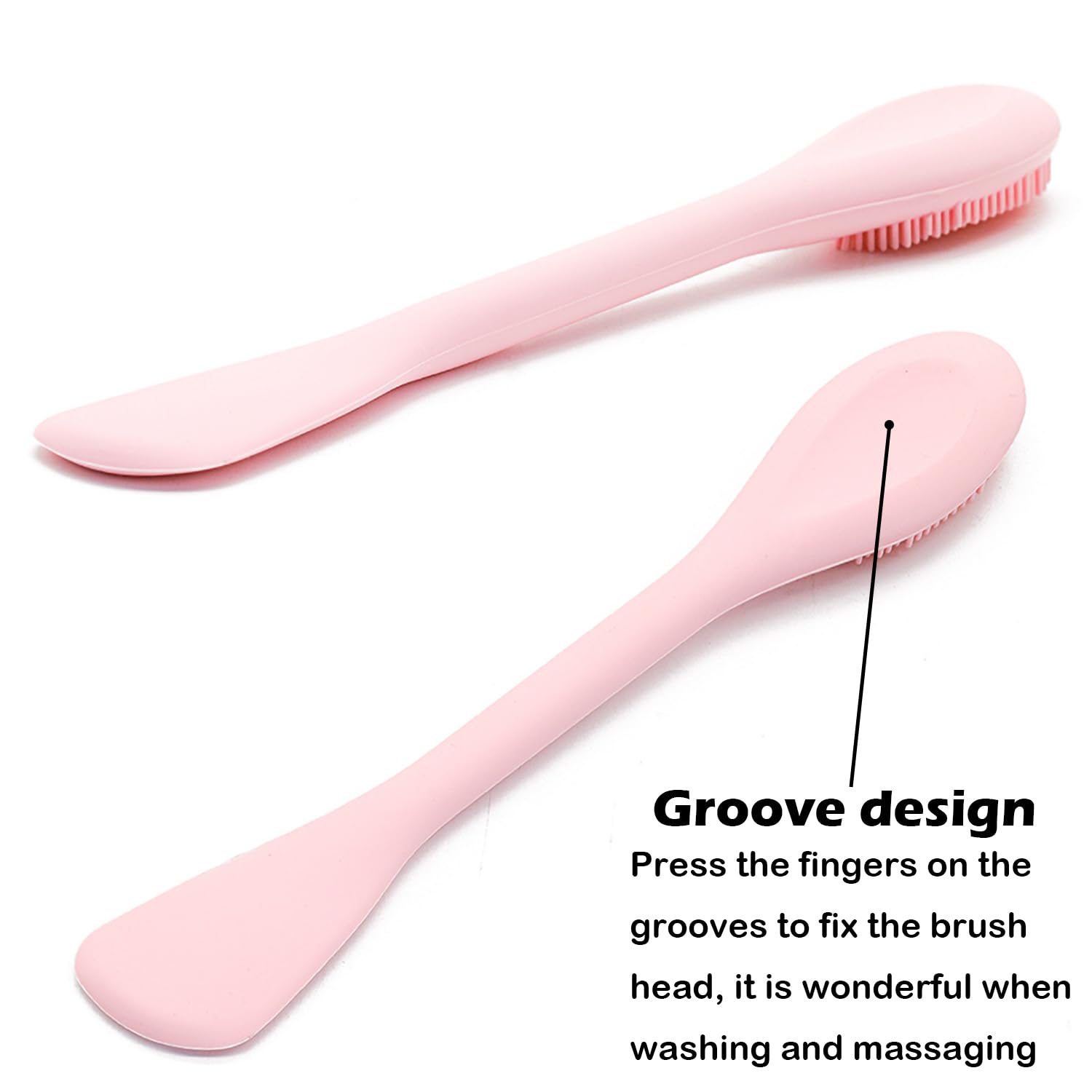 RamPula soft silicone bristles massage gently and promote product absorption.