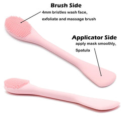 RamPula spoon-shaped end helps scoop and apply masks evenly.