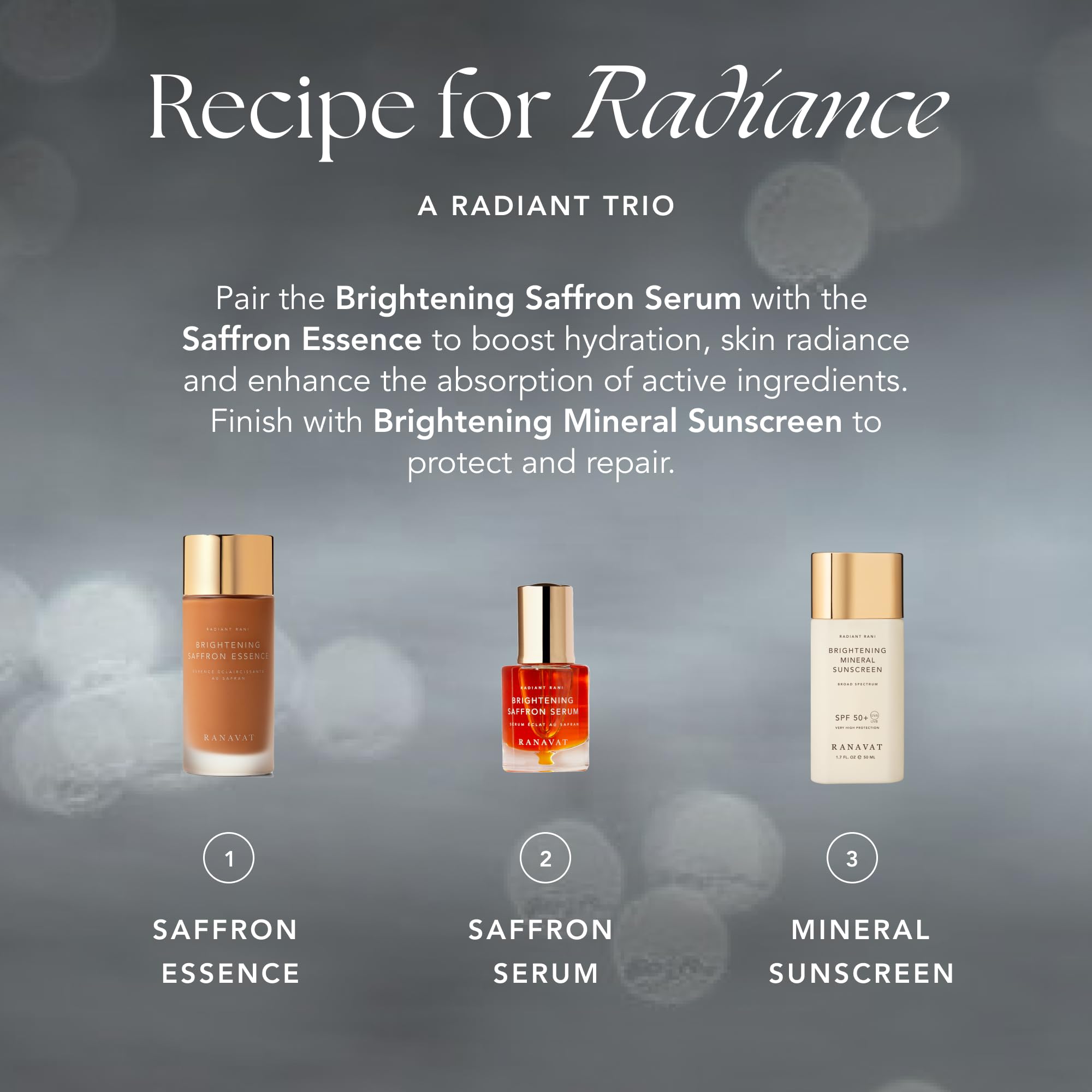 Ranavat serum glow detail suggests radiant complexion after use.