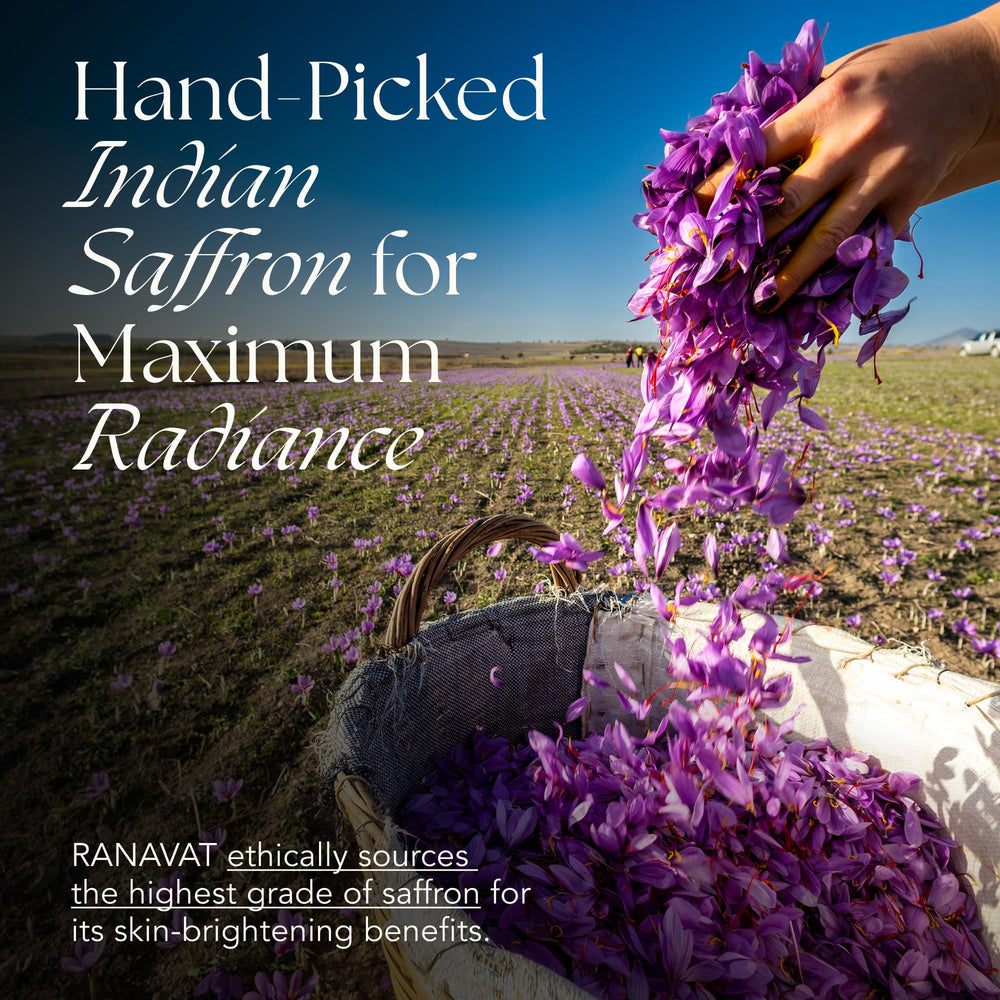 Ranavat packaging scene emphasizes vegan, fragrance-free branding appealing to sensitive skin.