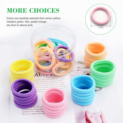 Random Mood pastel color hair ties pack for versatile outfits
