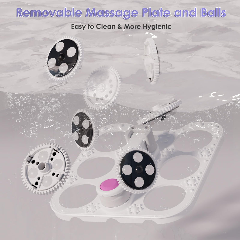 Ranjova bubble jet stimulation adds gentle effervescence to the soak.
