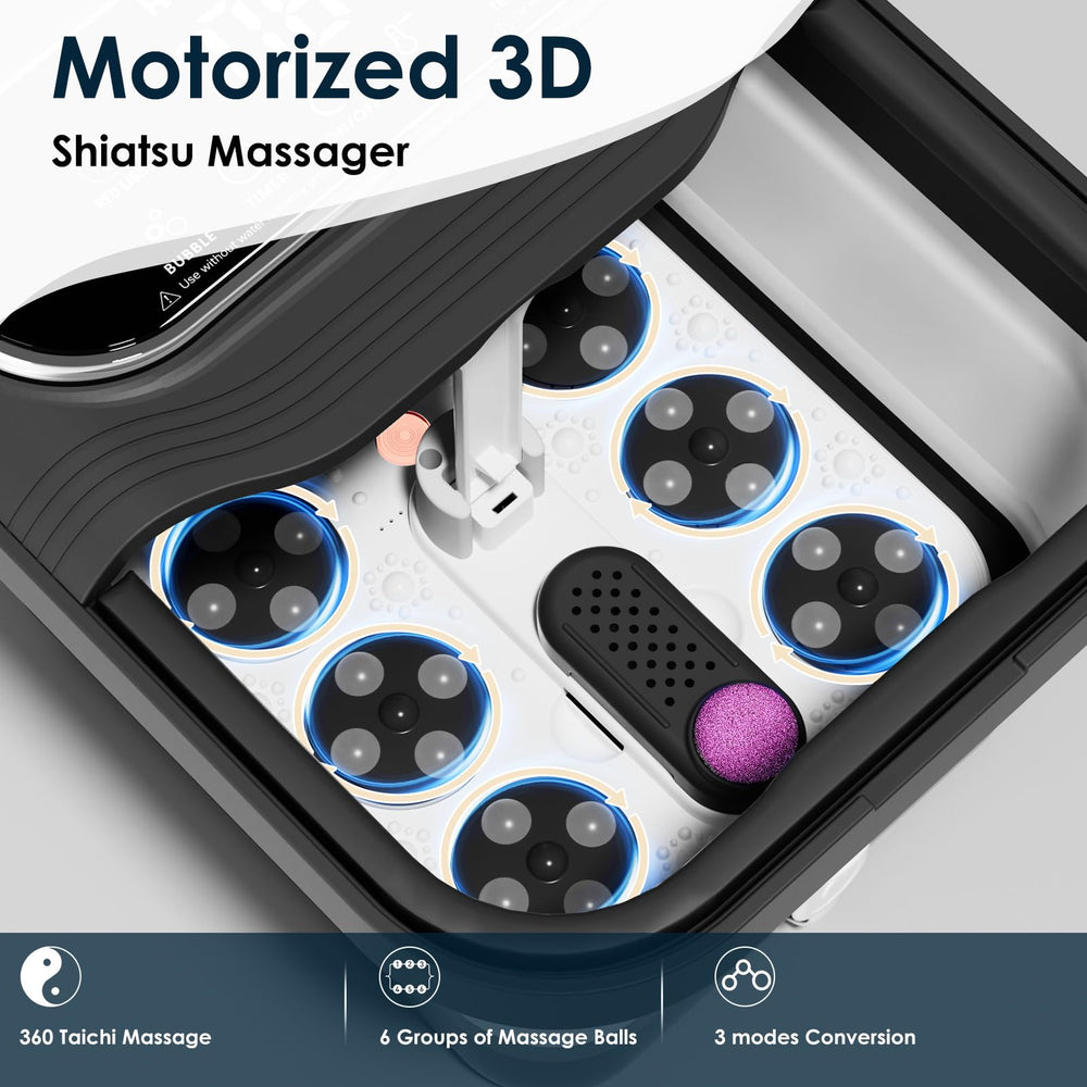 Ranjova electric rotary massage balls provide soothing foot massage during a soak.