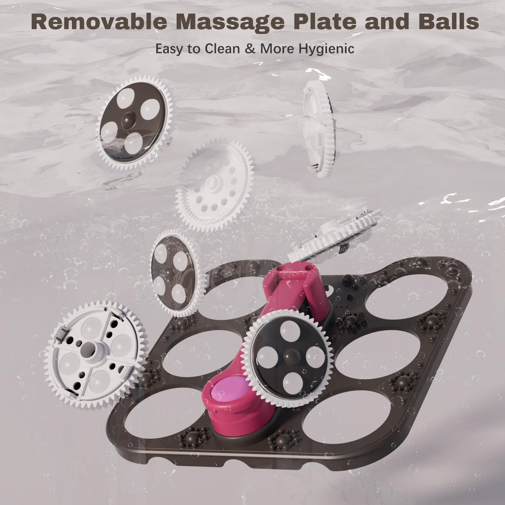 Ranjova bubble therapy jet delivers gentle effervescence for soothing foot relaxation.
