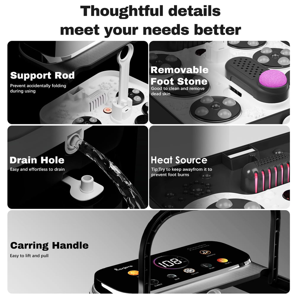 Ranjova foot spa collapsible design stores neatly in small spaces