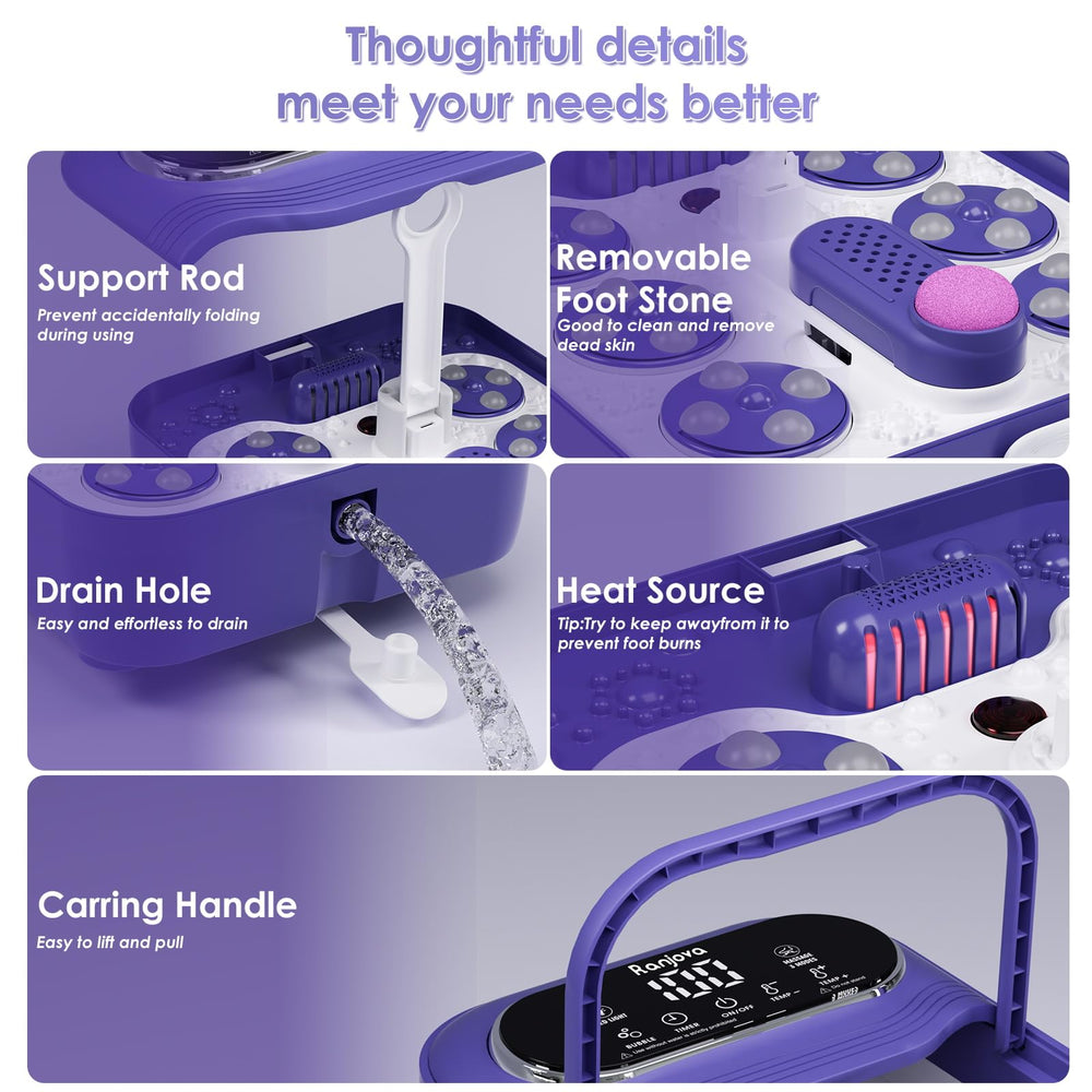 Ranjova Foot Spa detachable base for easy cleaning
