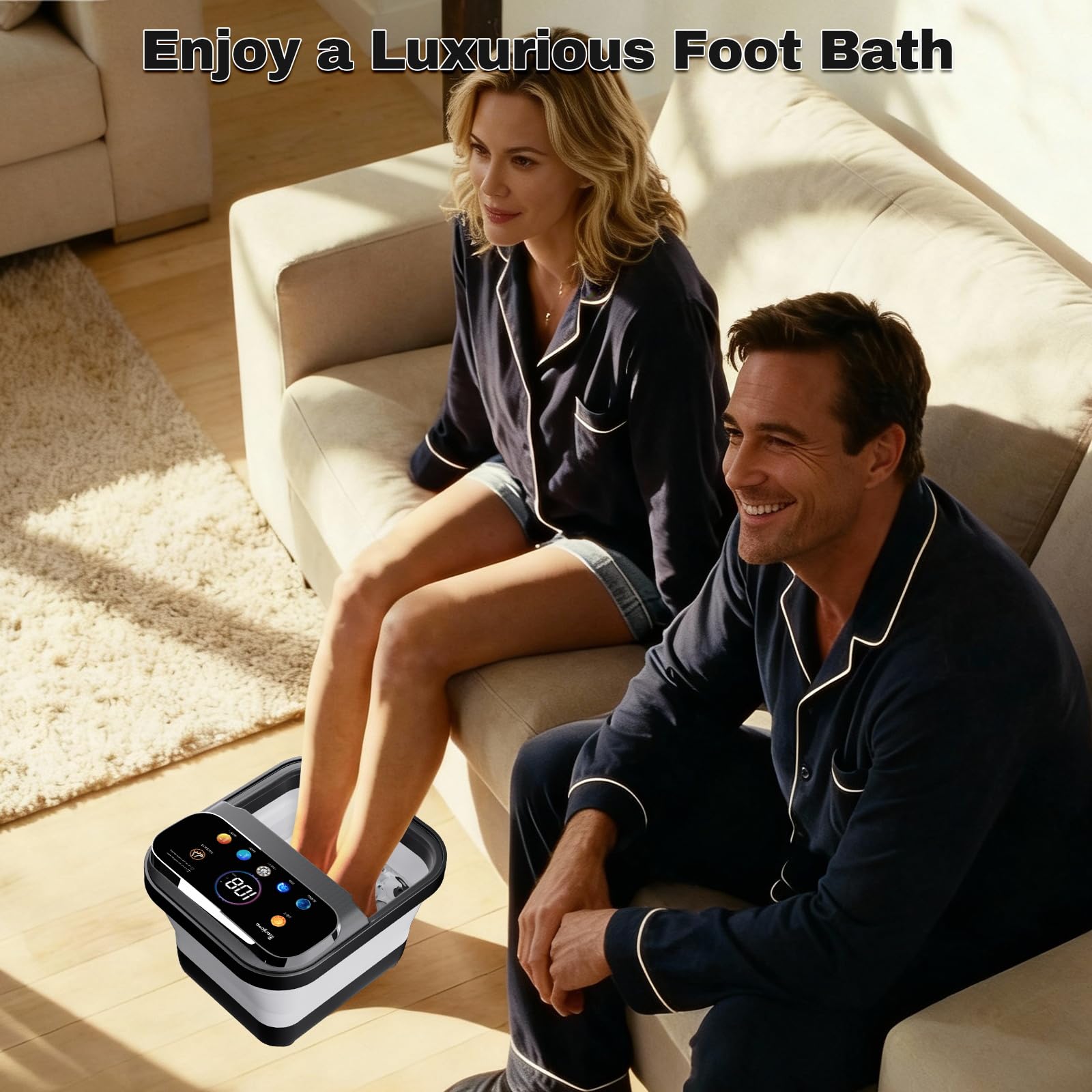 Ranjova foot spa drain hole makes emptying water effortless