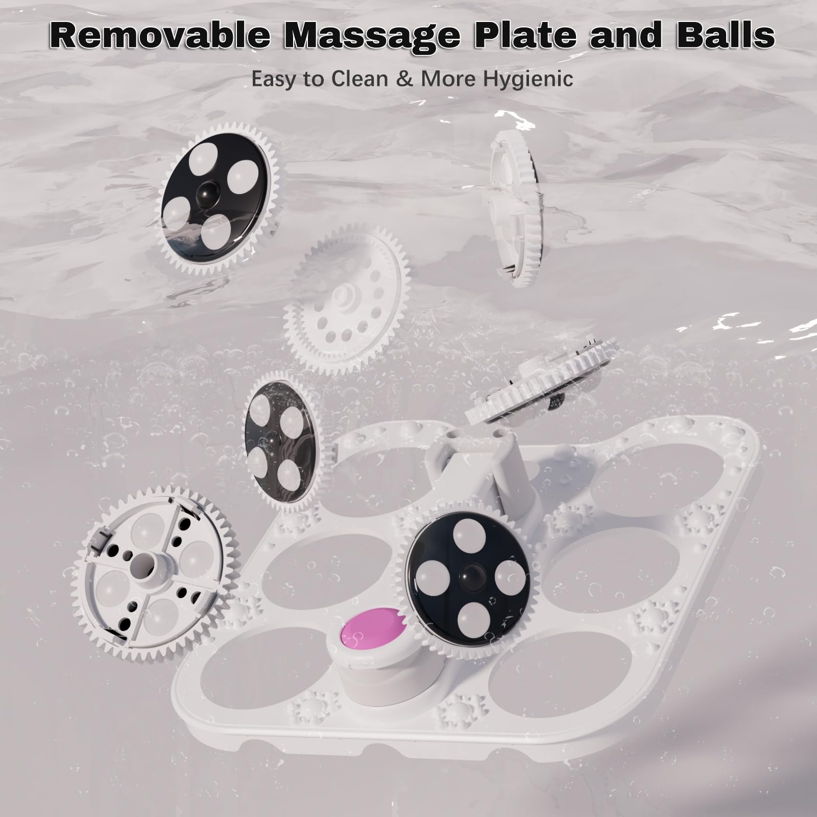 Ranjova foot spa remote control enables hands-off operation