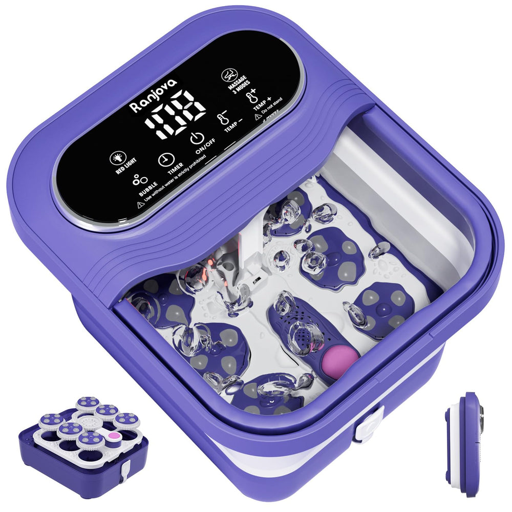 Ranjova Foot Spa rotary massage targets pressure points for soothing feet