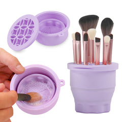 Ranphykx makeup brush cleaner pad showing silicone surface for thorough cleaning