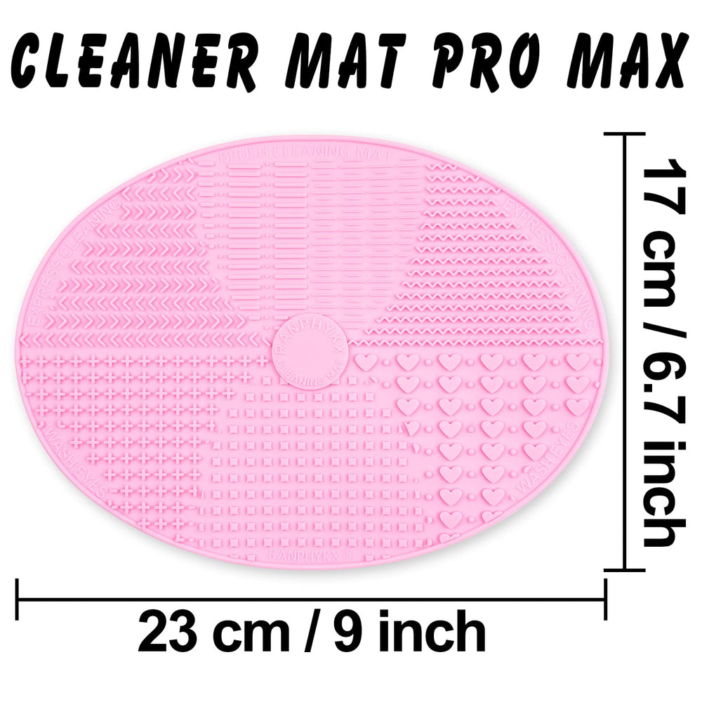 Ranphykx silicone cleaner pad with seven-thread texture for versatile brush cleaning.