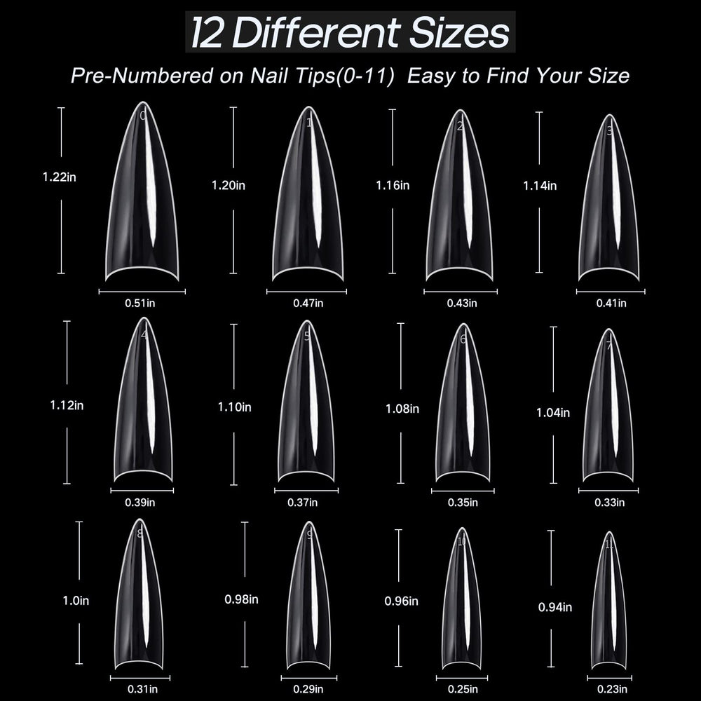 Ranrose 12-different-sizes ensures precise fit for most fingers.