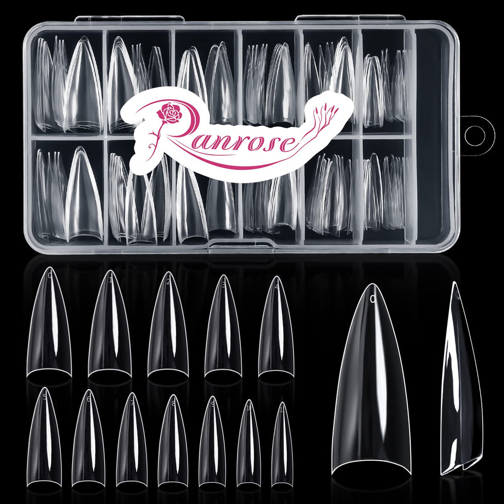 Ranrose short-nail-tips-pack shows a 120-piece set for versatile DIY manicures.