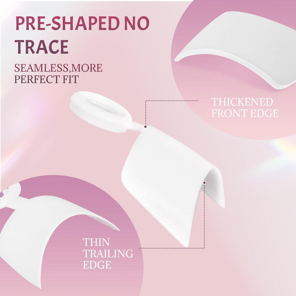 Ranrose lightweight ABS material nails for comfortable wear.