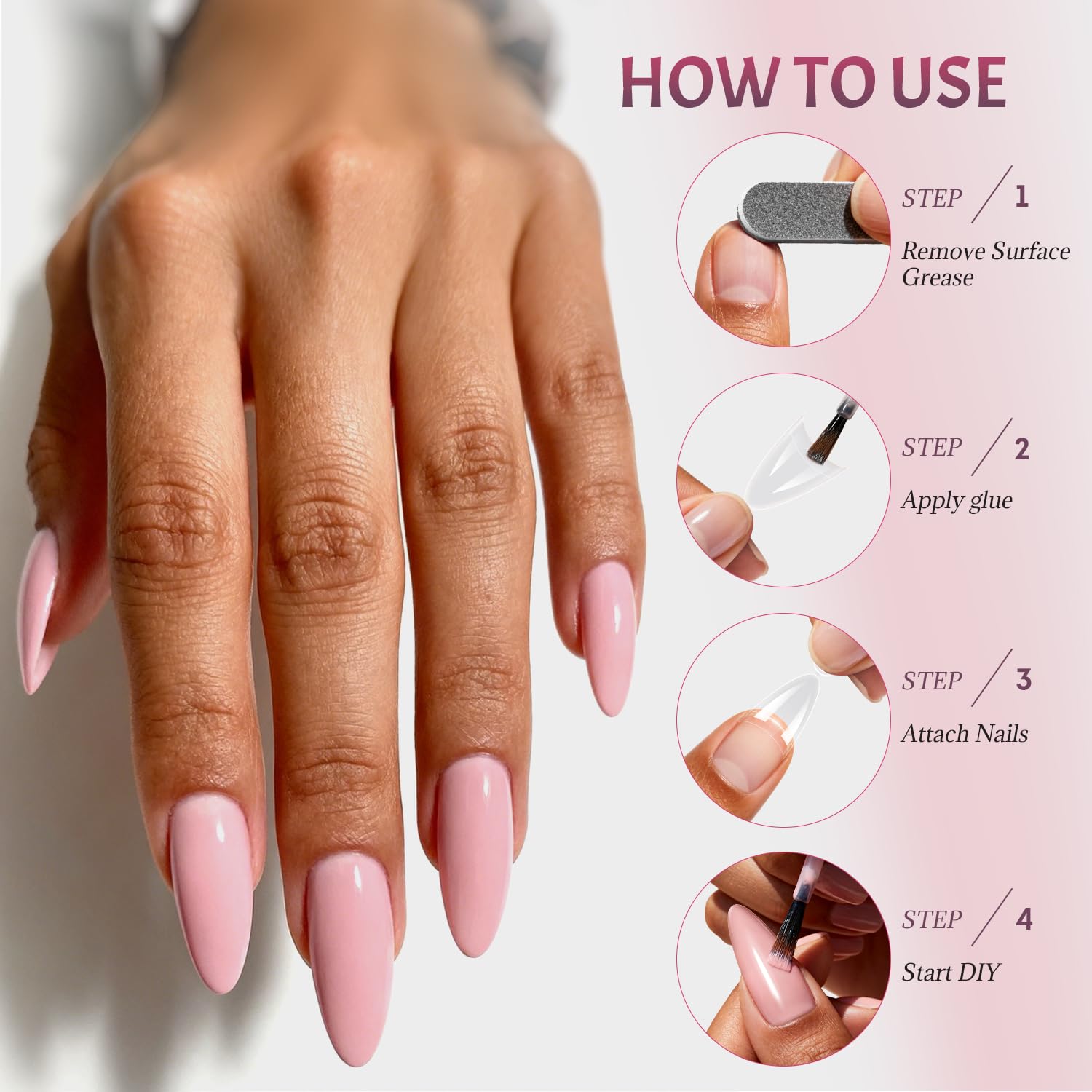 Ranrose mantenimiento sencillo para rellenar y ajustar las uñas.