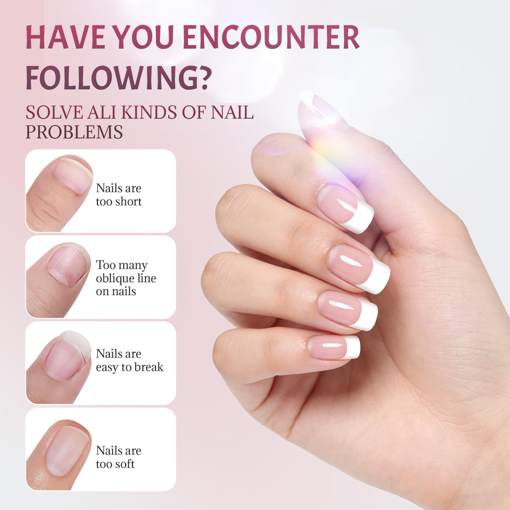 Ranrose natural look French nails suitable for daily wear.