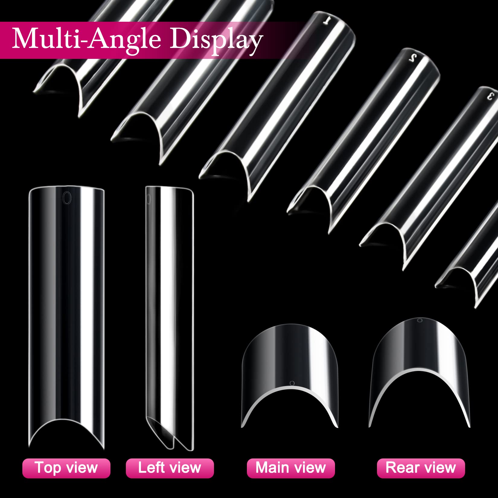 Ranrose XXL nail tips ideal for bold party or cosplay looks.