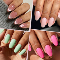Ranrose perfect length oval nails for French manicure looks