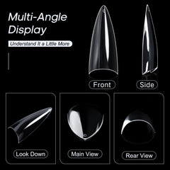 Ranrose stiletto-shape-design creates a sharp claw look with easy shaping.